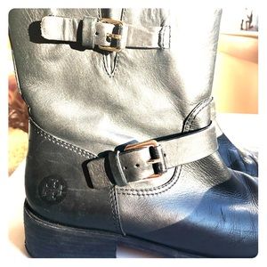 Tory Burch Leather Short Boots